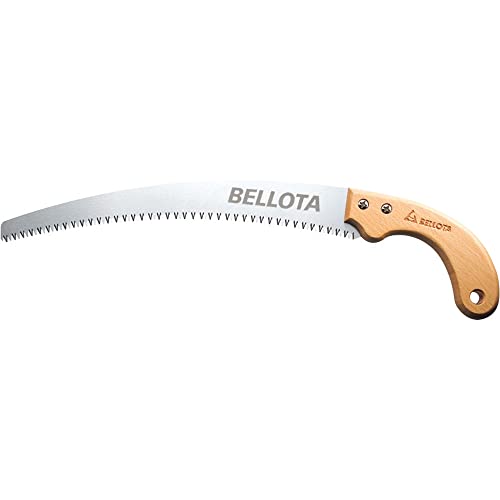 Bellota 4587-13 - Astsäge mit japanischer Zahnung - Gebogenes Blatt und Holzgriff mit Handschutz - Inklusive verstärkte Hülle von Bellota