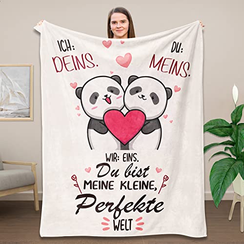 Belloxis Ich Liebe Dich Geschenke für Manner Jahrestag , Ihn/Sie Kuscheldecke Geburtstagsgeschenk Hochzeitsgeschenk Pärchen , Partner von Belloxis