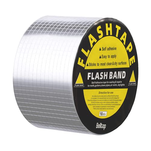 Belltop Selbstklebendes wasserdichtes Butylband - Superstarkes Aluminiumband für Lecks oder Risse 100mm x 10 Meter Belltop Selbstklebendes wasserdichtes Butylband - Superstarkes Aluminiumband für Lecks oder Risse 100mm x 10 Meter von Belltop