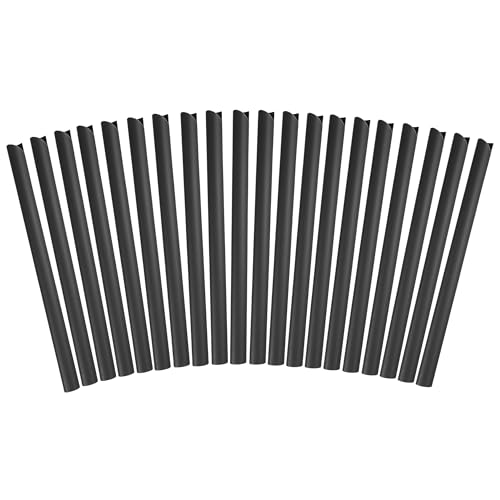 Bellushortus.eu Befestigungsclips für Zaunfolie, Befestigungsklammern für Sichtschutzstreifen Doppelstabmatten für Gartenzaun 20St. (19cm, Anthrazit) von Bellushortus.eu