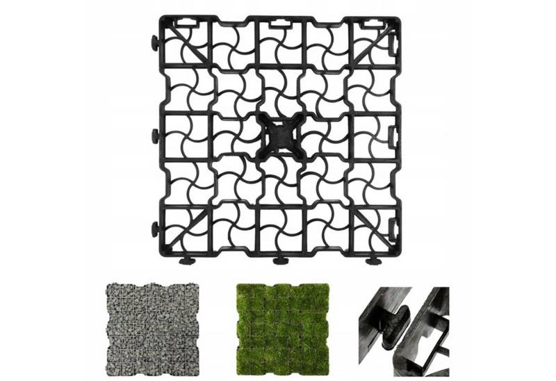 Bellushortus Rasengitter Öko-Rasengitter, Rasengitterplatte, Paddockplatte,41,5x41,5x2,5cm, 6-St. von Bellushortus