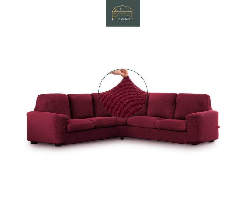 Belmarti Ecksofahusse 1-teiliger elastischer Ecksofabezug, made in Spain, elastisches Material, hochwertiger und langlebiger Baumwollmix von Belmarti