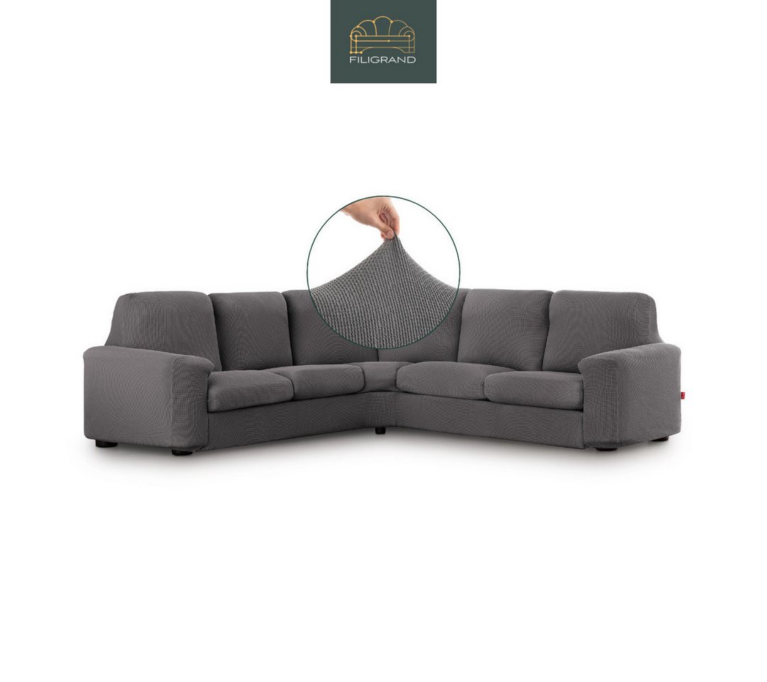 Belmarti Ecksofahusse 1-teiliger elastischer Ecksofabezug, made in Spain, elastisches Material, hochwertiger und langlebiger Baumwollmix Belmarti Ecksofahusse 1-teiliger elastischer Ecksofabezug, made in Spain, elastisches Material, hochwertiger und langlebiger Baumwollmix von Belmarti