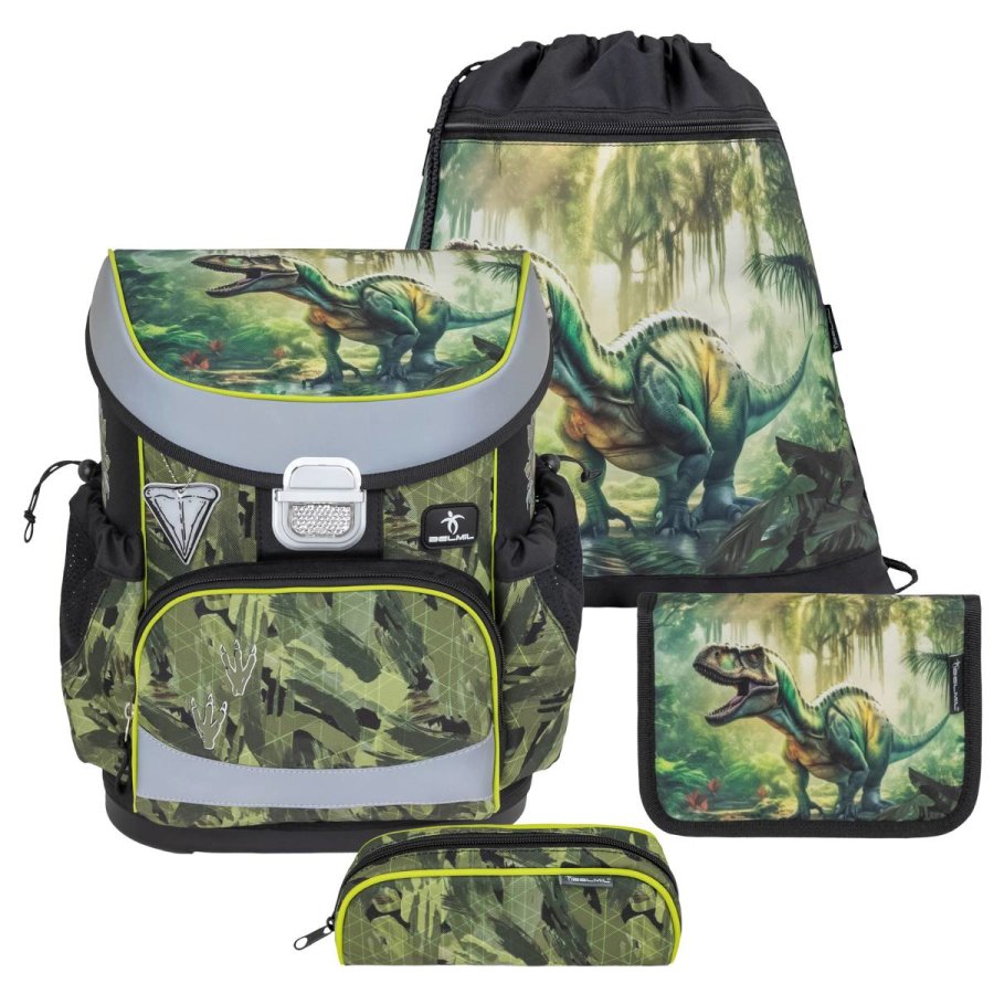 Schulranzen Set MINI FIT 4tlg. Dinosaurier "Lost World" für Jungen BELMIL von Belmil