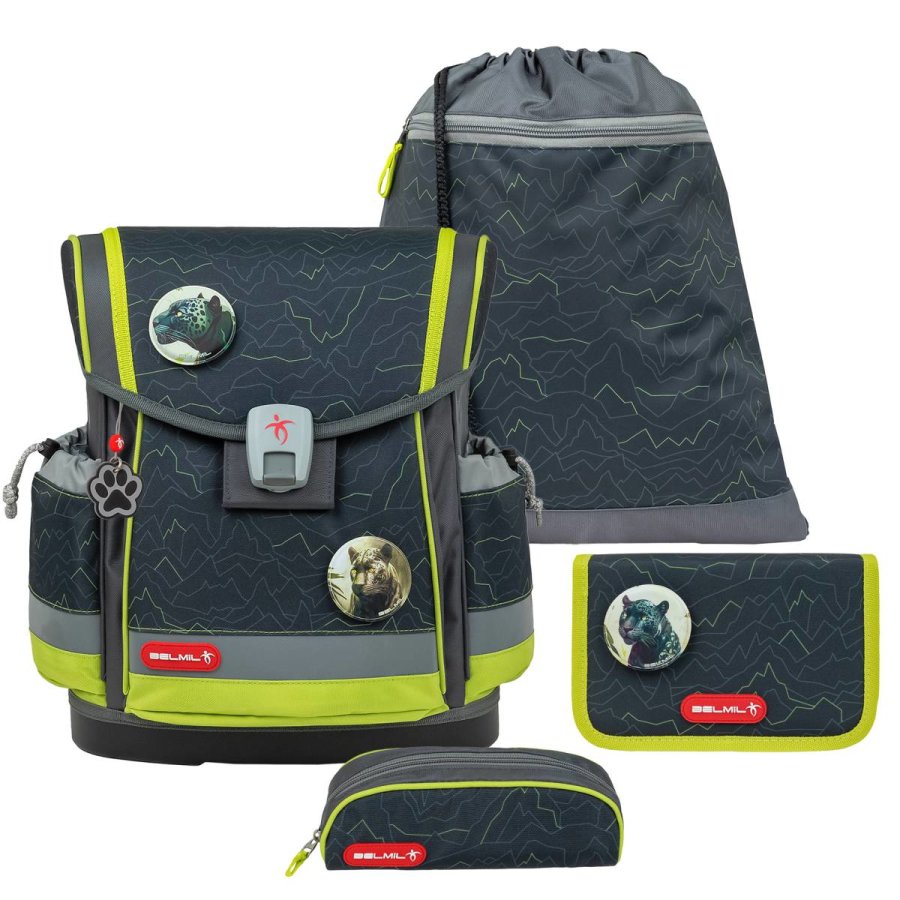 Schulranzen Set CLASSY PLUS 4tlg "Mountain Lime" für Jungen BELMIL von Belmil