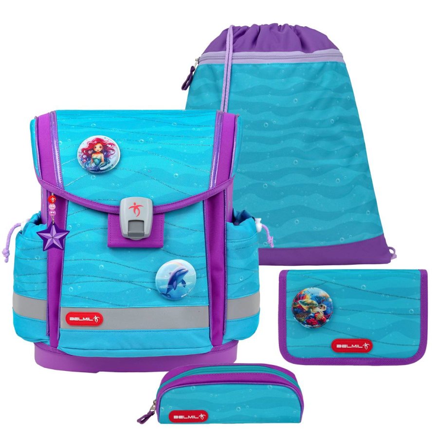 Schulranzen Set CLASSY PLUS 4tlg "Under the Sea" für Mädchen BELMIL von Belmil