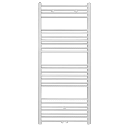 Badheizkörper - Mittelanschluss Weiß - 1400 x 500 (HxB)-655W von Belrad