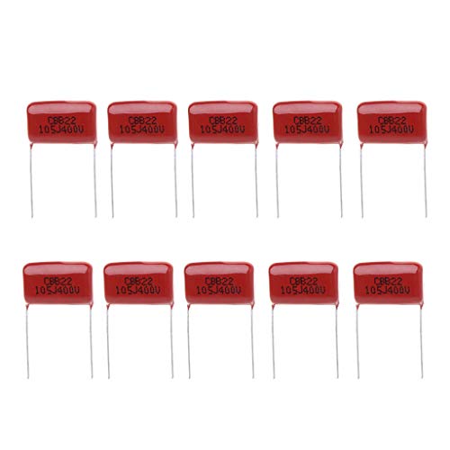 BELTI 10Pcs CBB22 105J 400V Metallized Film Capacitors 1UF P20mm Thin Film Capacitors von Belti