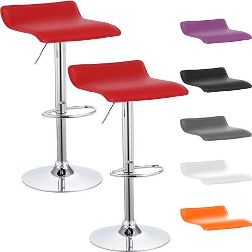 Beltom® 2er Set Barhocker Küchenhocker Barstuhl Tresenhocker Loungesessel Stuhl - Wave - X2-Rot Beltom® 2er Set Barhocker Küchenhocker Barstuhl Tresenhocker Loungesessel Stuhl - Wave - X2-Rot von Beltom