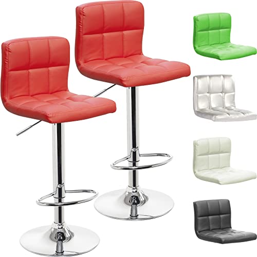 Beltom® 2er Set Barhocker Küchenhocker Barstuhl Tresenhocker Loungesessel Stuhl - Royal - X2-Rot von Beltom