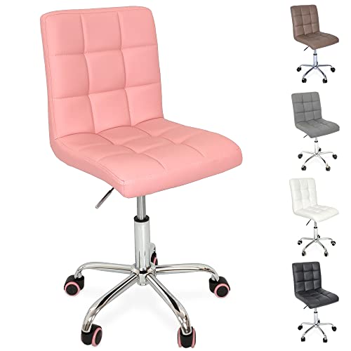 Drehstuhl Bürostuhl Schreibtischstuhl Höhenverstellbarer PC Stuhl Ergonomisch - Pink von Beltom