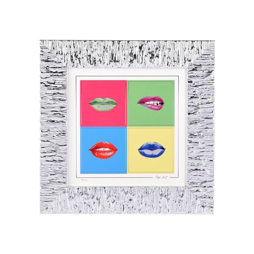 Beltrami 1 ANDY WARHOL POP SILBERGEMÄLDE CM30X30, Holz Miro' Silbermetall von Beltrami
