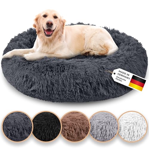 Belune® Hundebett [mit waschbarem Bezug] - [XXS, 50cm, Dunkelgrau] Hundebett Grosse Hunde, Hundebett mittelgroße Hunde, Hundekissen kleine Hunde, Hundekorb, Katzenbett, Hundekörbchen, Dog Bed von Belune