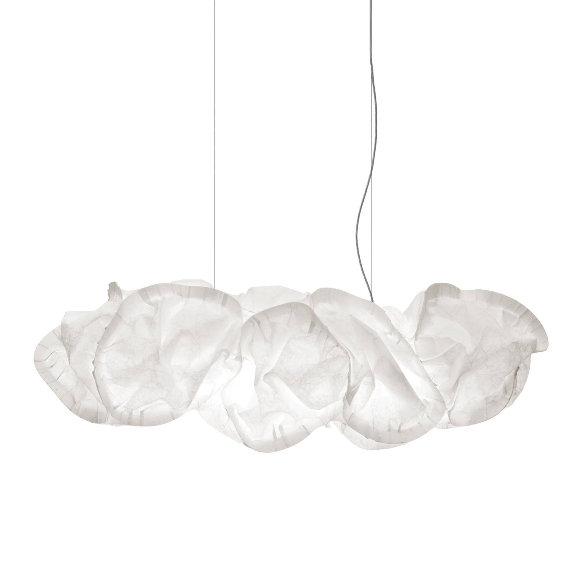 Belux - Cloud XL LED Pendelleuchte - weiß/Polyestervlies/BxHxT 150x55x55cm/2700K/7097lm/dimmbar von Belux