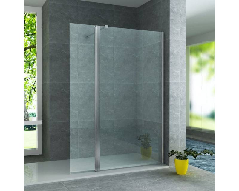 Belvit Walk-in-Dusche BV-DW1-30, (1 tlg), BELVIT Seitenwand Dusche 30x200 cm schwenkbar 8 mm ESG von Belvit