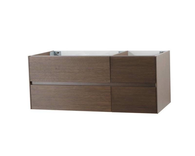 Belvit Waschbeckenschrank BV-US3239-4 (1-St) Design-Waschtischunterschrank LAINE 120 cm Grifflos & Softclose von Belvit