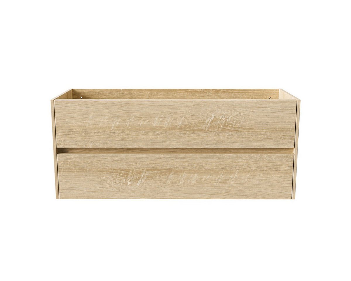 Belvit Waschbeckenschrank BV-WU7925-2 (1-St) BELVIT DRAVA Waschbeckenunterschrank Waschtisch 120 cm Eiche 2 von Belvit
