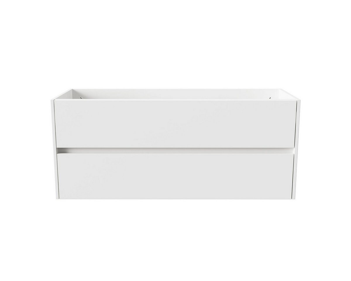 Belvit Waschbeckenschrank BV-WU7963-2 (1-St) BELVIT DRAVA Waschbeckenunterschrank Waschtisch 120 cm Weiß von Belvit
