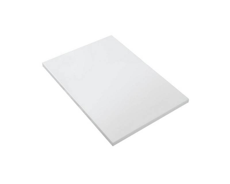 Belvit Waschtischplatte BV-US3675 (1 St), Waschtischplatte 80x1,2x52,5cm Mattweiß Mineralguss von Belvit