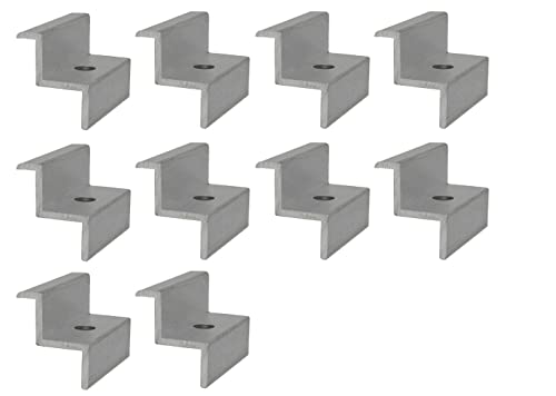 Bemacom 10x Endklemme für Modulhöhe I Rahmenhöhe 32mm aus Aluminium für die Befestigun und Montage von Solaranlagen und Photovoltail Module von Bemacom