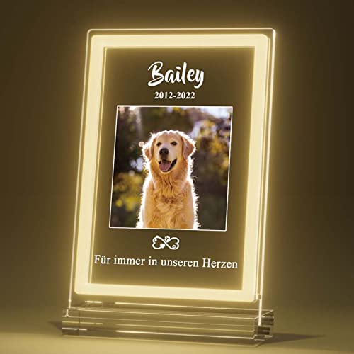 Bemaystar Personalisiert Gedenktafel für Haustiere Gedenkstein für Hunde mit Bild Gedenkstätten Hunde-Bilderrahmen für Katze und andere Haustiere Tiere Haustier-Hund-Gedenk Geschenke Foto Nachtlampe Bemaystar Personalisiert Gedenktafel für Haustiere Gedenkstein für Hunde mit Bild Gedenkstätten Hunde-Bilderrahmen für Katze und andere Haustiere Tiere Haustier-Hund-Gedenk Geschenke Foto Nachtlampe von Bemaystar