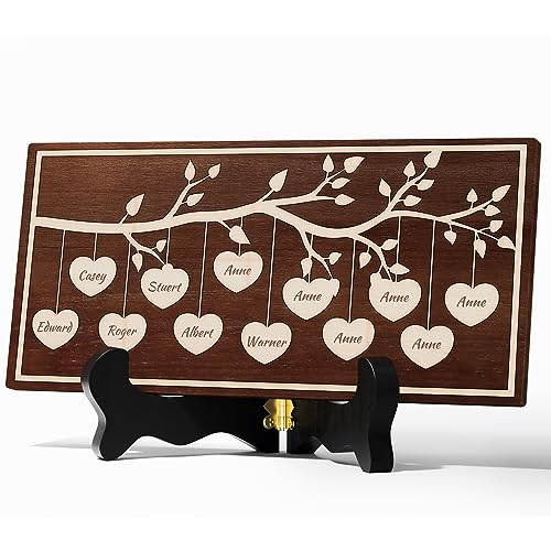 Bemaystar Personalisierter Stammbaum Massivholz -Holzherz Gravur Geschenke, Besten Personalisierte Geschenke-Deko Holz Herz mit Individuellem Namen-Muttertagsgeschenk & Vatertagsgeschenk,36 * 18-12 Bemaystar Personalisierter Stammbaum Massivholz -Holzherz Gravur Geschenke, Besten Personalisierte Geschenke-Deko Holz Herz mit Individuellem Namen-Muttertagsgeschenk & Vatertagsgeschenk,36 * 18-12 von Bemaystar