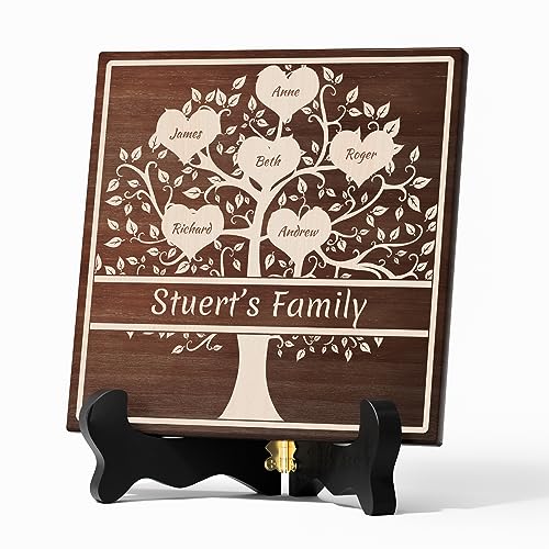 Bemaystar Personalisierter Stammbaum Massivholz -Holzherz Gravur Geschenke, Besten Personalisierte Geschenke-Deko Holz Herz mit Individuellem Namen-Muttertagsgeschenk & Vatertagsgeschenk,20*20-6 Bemaystar Personalisierter Stammbaum Massivholz -Holzherz Gravur Geschenke, Besten Personalisierte Geschenke-Deko Holz Herz mit Individuellem Namen-Muttertagsgeschenk & Vatertagsgeschenk,20*20-6 von Bemaystar