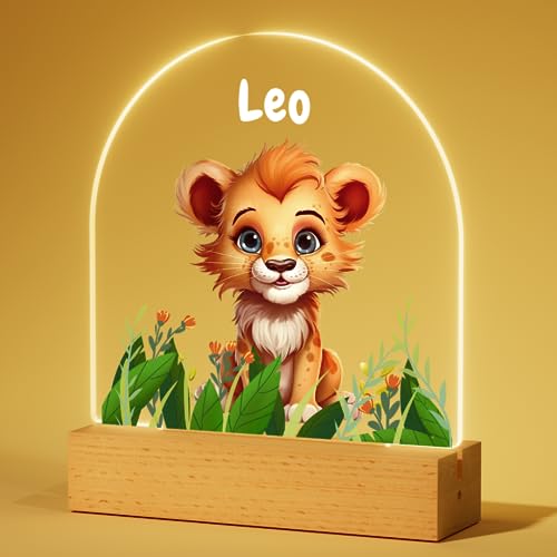 Bemaystar Personalisiertes Nachtlicht Baby – Löwe Acryl Nachtlicht, Nachttischlampe mit Namen, Geschenk zur Geburt Junge, Taufgeschenke für Mädchen, Personalisierte Geschenke Kinder Bemaystar Personalisiertes Nachtlicht Baby – Löwe Acryl Nachtlicht, Nachttischlampe mit Namen, Geschenk zur Geburt Junge, Taufgeschenke für Mädchen, Personalisierte Geschenke Kinder von Bemaystar
