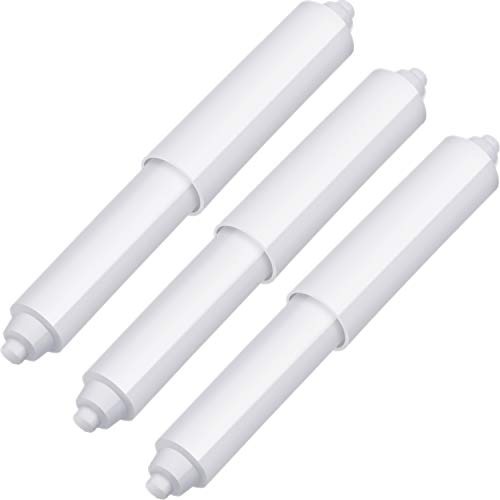 3 Packung Toilett Papier Halter Roller Toilett Papiertuch Halter Ersatz Kunststoff Frühling Geladen (Weiß Punkt Ende) von Bememo