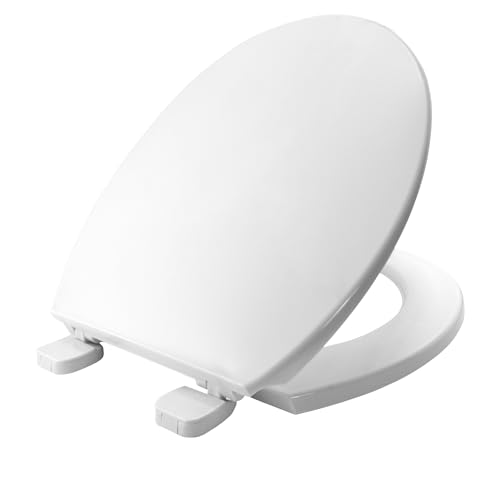 BEMIS Chester WC-Sitz Thermoplast, Weiß, rutschfester Toilettensitz mit universellen verstellbaren Kunststoffscharnieren, recycelbar, leicht zu reinigen und schnelle Installation, Weiß BEMIS Chester WC-Sitz Thermoplast, Weiß, rutschfester Toilettensitz mit universellen verstellbaren Kunststoffscharnieren, recycelbar, leicht zu reinigen und schnelle Installation, Weiß von Bemis