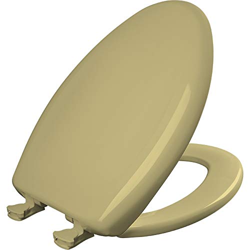 Church Seat 1200SLOWT 031 Slow Close STA-TITE Elongated Closed Front Toilet Seat in Harvest Gold von Bemis