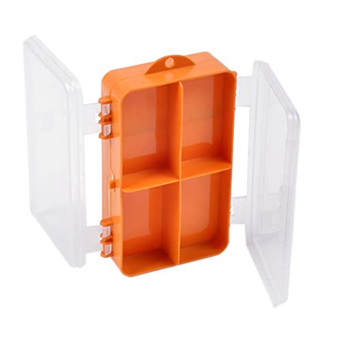 1 Stücke 9 Fächer Doppelseitig Transparent Sichtbarer Kunststoff Angelköder Haken Tackle Box Angeln Zubehör von Bemvp