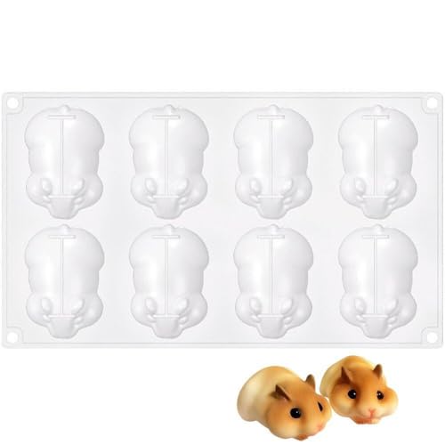 3D-Hamster-silikon-kuchenform, Silikon-Fondant-Formen, Schokoladenformen, Seifenformen, Handgefertigte Werkzeuge Zum Backen, Küchenzubehör von Bemvp