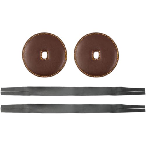 Bemvp 2 Stück Langlebige Beckengurte Pads, Leder-beckengurte, Becken-handschlaufen, Tragbares Becken-zubehör Für Schlaginstrumente von Bemvp
