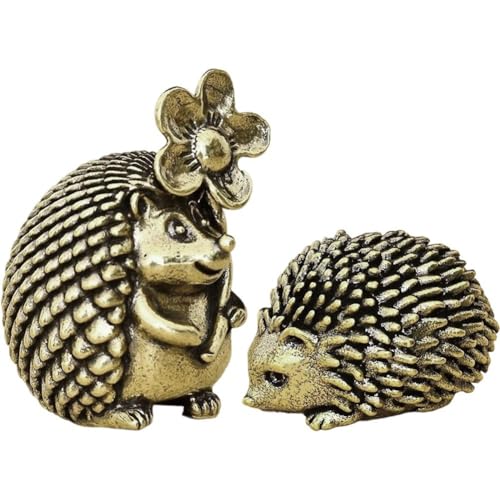 Bemvp 2 Stück Vintage Igel-Statue, Messing, Tier-skulptur, Feng-Shui-Ornamente Für Home Office, Desktop-Regal-Dekoration Bemvp 2 Stück Vintage Igel-Statue, Messing, Tier-skulptur, Feng-Shui-Ornamente Für Home Office, Desktop-Regal-Dekoration von Bemvp