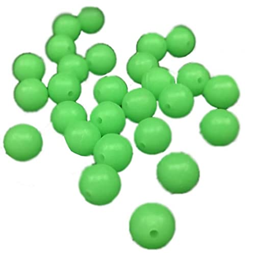 Bemvp Leuchtende Angelperlen 8mm Glühen Runde Angeln Weiche Perlen Für Angelköder Floating Float Tackles 200 Stücke von Bemvp