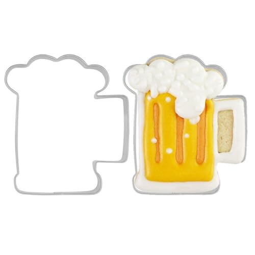 Edelstahl Keks 2 Stück Deutscher Oktoberfest Bierkrug Ausstecher Diy Kuchen Fondant Mold Home Backwerkzeug von Bemvp