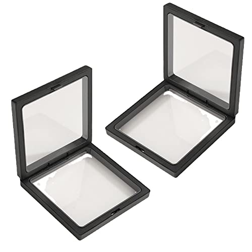 Klare Schmuck Display Box 2pcs Floating Frame Display Case Pe Flim Schmuck Aufbewahrungsbox Für Ohrringe Halsketten Ringe von Bemvp