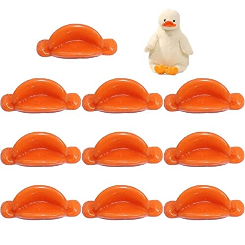 Bemvp Mini Duck Handicraft 10pcs Plastik Plastik Abnehmbarer Entenmund DIY Interactive Duck Bill Ersatz Nase von Bemvp