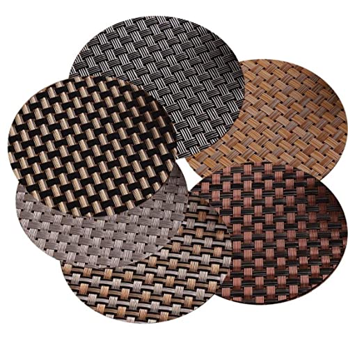 Runde Weaved PVC Cup Pads rutschfeste Becher Schüssel Tischsat Trinken Tisch Matte Für Home Office 10 Stücke Runde Weaved PVC Cup Pads rutschfeste Becher Schüssel Tischsat Trinken Tisch Matte Für Home Office 10 Stücke von Bemvp
