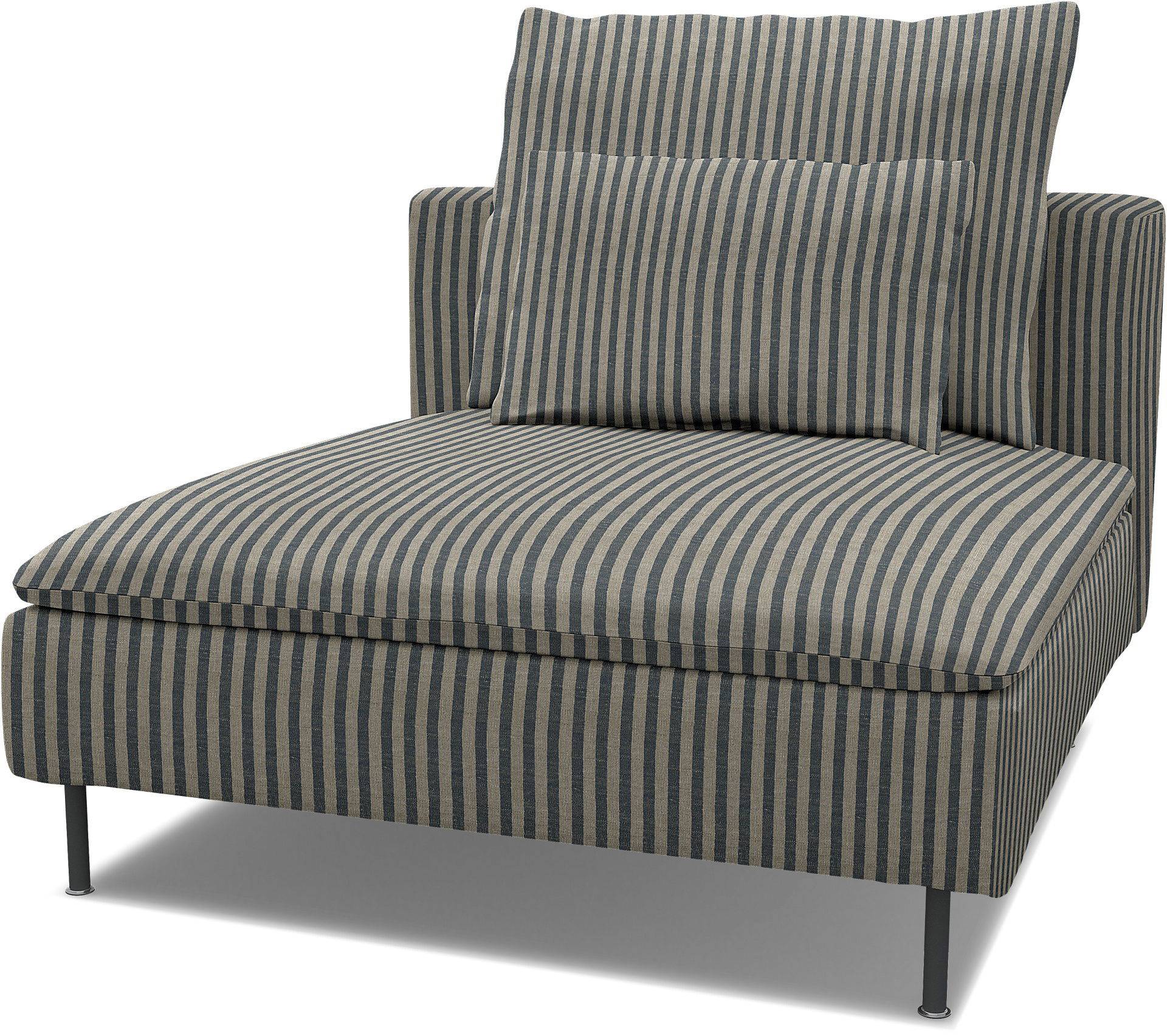 Ersatzbezug für Sitzkissen des 1er-Elementes Söderhamn, Dark Blue / Natural, Leinen - Bemz Ersatzbezug für Sitzkissen des 1er-Elementes Söderhamn, Dark Blue / Natural, Leinen - Bemz von Bemz