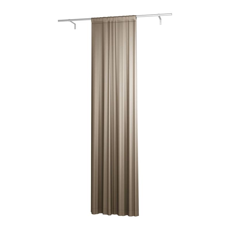 Gardine, einfach Breite mit Tunnel/Creaseband, angepasst, Taupe, Samt - Bemz von Bemz