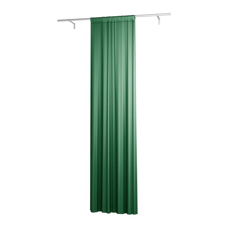 Gardine, einfach Breite mit Tunnel/Creaseband und Futter, angepasst, Abundant Green, Samt - Bemz von Bemz