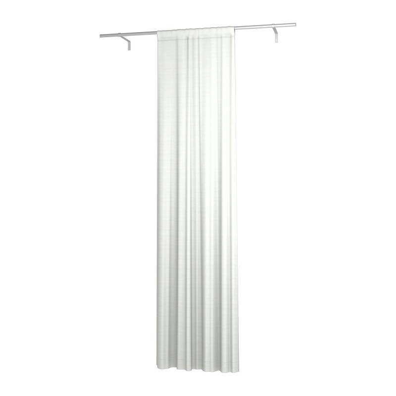 Gardine, einfach Breite mit Tunnel/Creaseband und Futter, angepasst, Optic White, Leinen - Bemz von Bemz