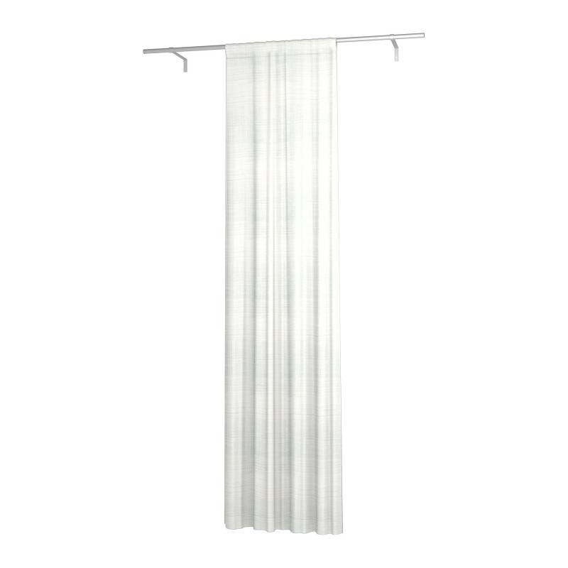 Gardine, einfach Breite mit Tunnel/Creaseband und Futter, angepasst, Unbleached, Leinen - Bemz von Bemz