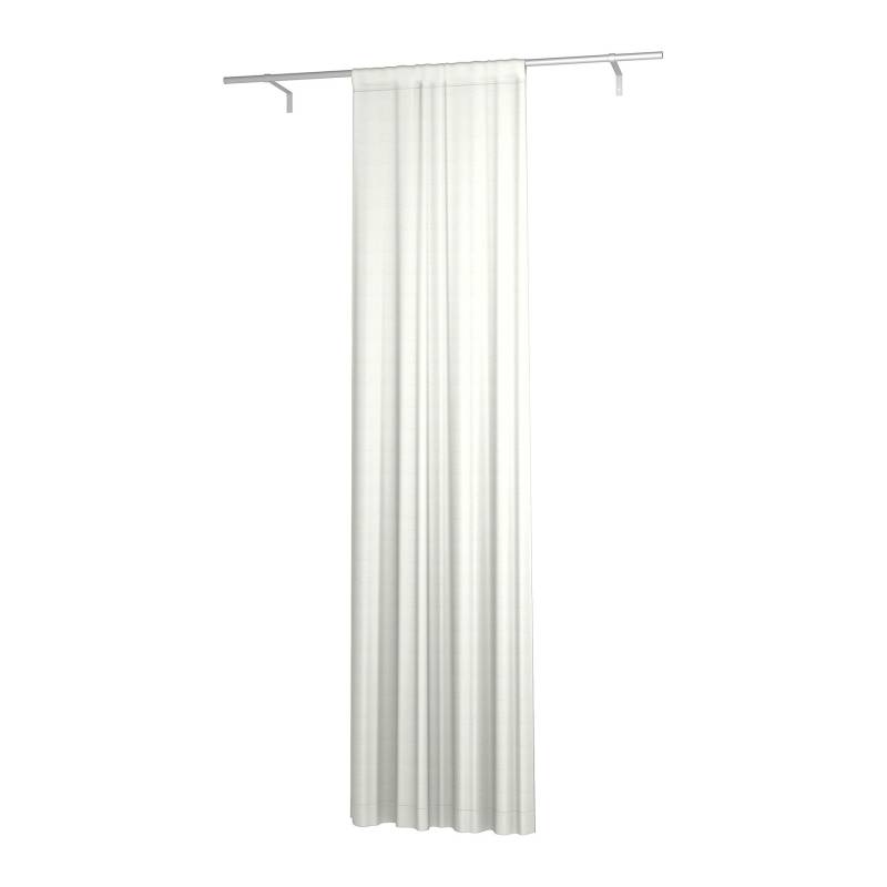 Gardine, einfach Breite mit Tunnel/Creaseband und Futter, angepasst, Unbleached, Leinen - Bemz von Bemz