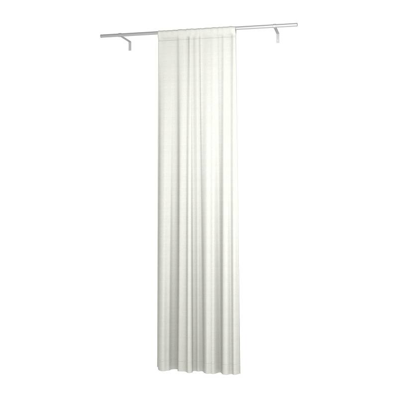 Gardine, einfach Breite mit Tunnel/Creaseband und Futter, angepasst, Unbleached, Leinen - Bemz von Bemz