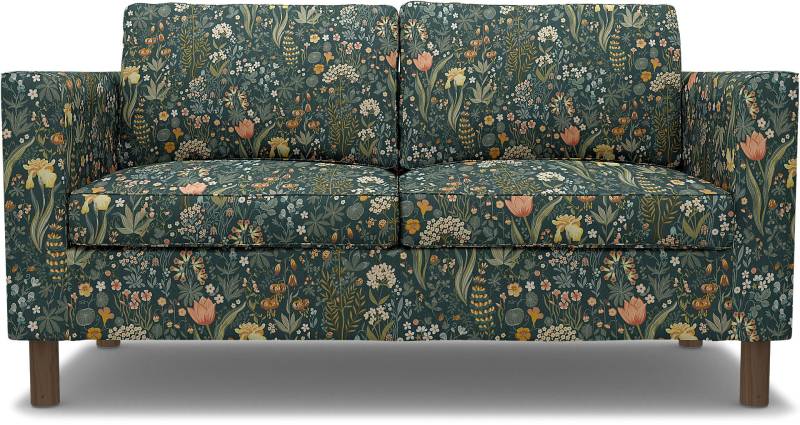 IKEA - 2er-Sofa Pärup, Blomsterhav Dark, BEMZ x BORÅSTAPETER COLLECTION - Bemz von Bemz