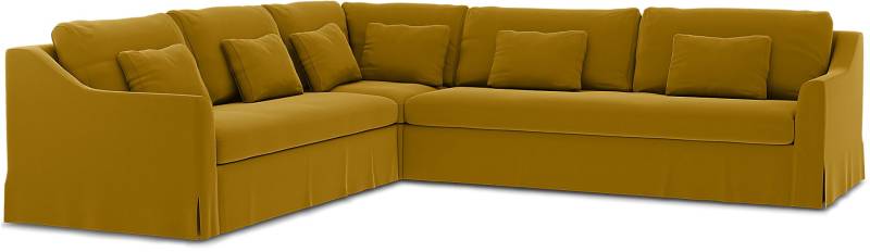 IKEA - BEZUG FÜR ECKSOFA FÄRLÖV (2+3), Dijon, Samt - Bemz von Bemz