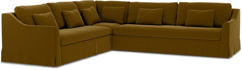 IKEA - BEZUG FÜR ECKSOFA FÄRLÖV (2+3), Turmeric, Samt - Bemz von Bemz
